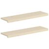 vidaXL Raamkozijnen 2 st Wit 100 x 30 x 2 cm Massief Eikenhout
