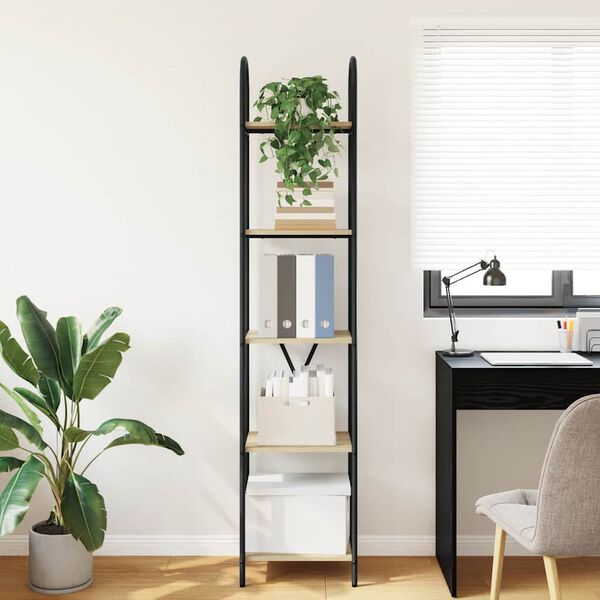 vidaXL Boekenkast Sonoma Eiken 40 x 30 x 183 cm Bewerkt hout