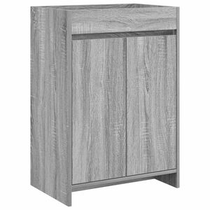 vidaXL Badkamer Onder Wasbak Kast Grijs Sonoma 56 x 37,5 x 81 cm