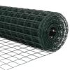 vidaXL Hek met Paal Groen 0,6 x 10 m Staal en PVC