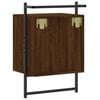 vidaXL Nachtkastjes 2 st wandgemonteerd 40x30x61 cm hout bruineiken