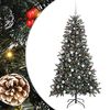 vidaXL Kunstkerstboom met 300 LED Groen 180 cm PVC en Plastic en Staal