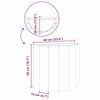 vidaXL Plantenbak Wit 60 x 30 x 50 cm Staal