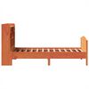 vidaXL Bed met boekenkast zonder matras grenenhout wasbruin 75x190 cm