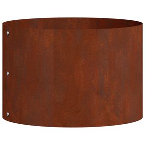 vidaXL Plantenring Roestig 30 x 30 x 20 cm weervast staal
