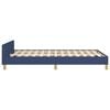 vidaXL Bedframe zonder matras 120x200 cm stof blauw