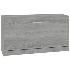 vidaXL Schoenenbank 80x24x45 cm bewerkt hout grijs sonoma eikenkleur
