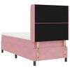 vidaXL LED Boxspring Bed met Matras Roze 90 x 190 cm Fluweel