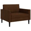 vidaXL XL fauteuil Bruin Nep Suede Leer