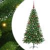 vidaXL Kerstboom met 150 LED met standaard Groen 150 cm PE