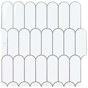 vidaXL Veer Tegel 10 st Wit Grijs 30 x 30 cm Polyurethaan en PET