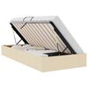 vidaXL Ottoman Bedframe met opslag Cr&egrave;me 100 x 200 cm Stof