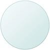 vidaXL Tafelblad van gehard glas 700 mm rond