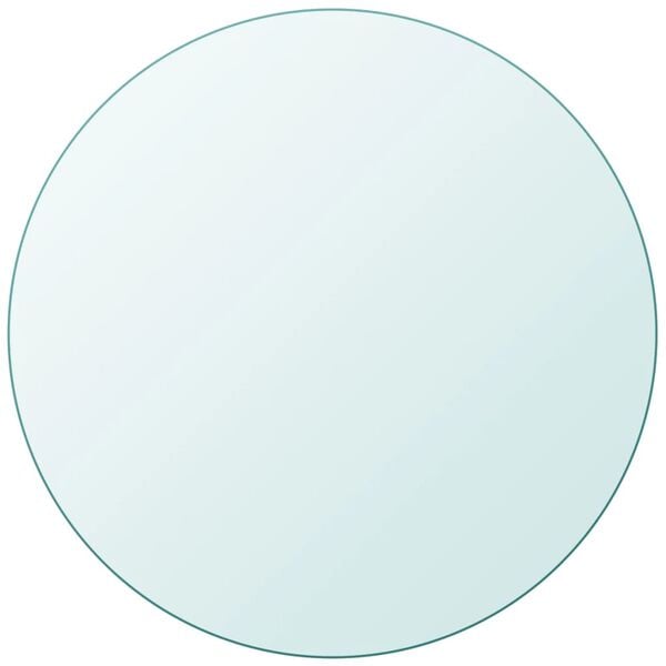 vidaXL Tafelblad van gehard glas 700 mm rond