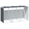 vidaXL Containerberging voor 3 containers 216x81x115cm staal antraciet