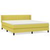 vidaXL Boxspring met matras stof groen 180x200 cm