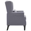 vidaXL Fauteuil stof donkergrijs