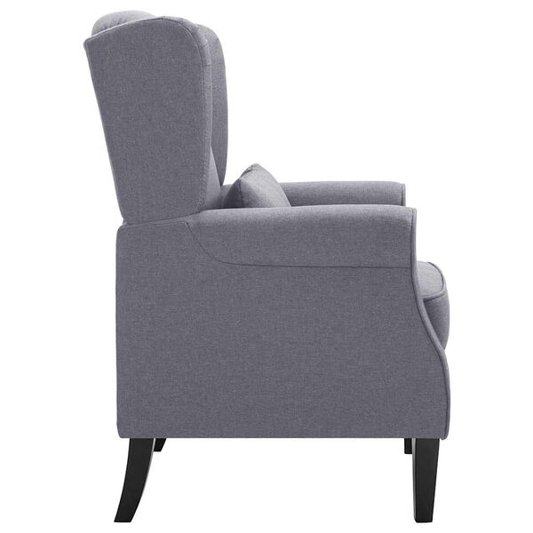vidaXL Fauteuil stof donkergrijs