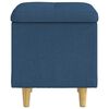 vidaXL Opslagottoman met kussen Blauw 40 x 40 x 45 cm Stof