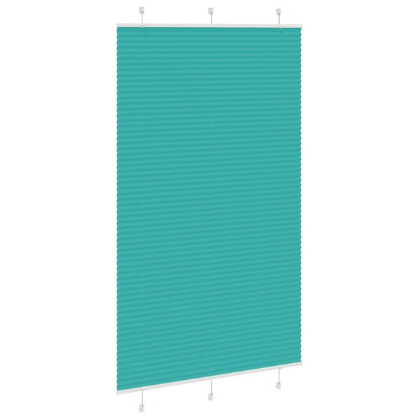 vidaXL Pliss&eacute; rolgordijn 115x200cm stofbreedte 114,4cm petrol groen