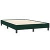 vidaXL Boxspring zonder matras fluweel donkergroen 120x210 cm