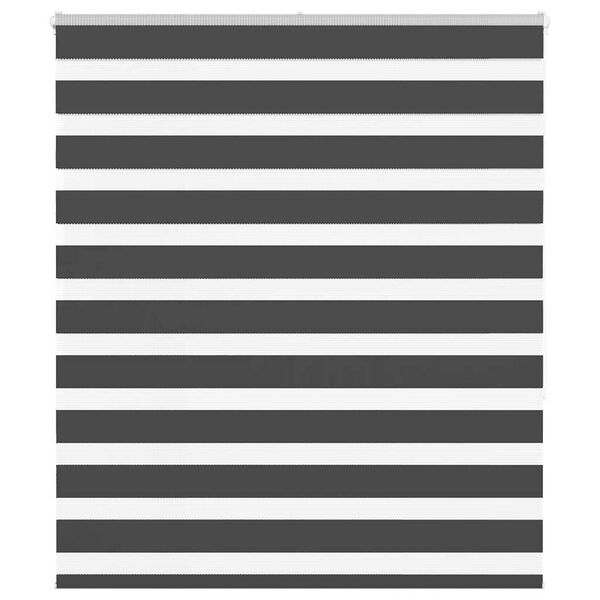 vidaXL Zebra rolgordijn 125x150 cm stofbreedte 120,9 cm zwart