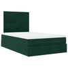 vidaXL Ottoman bed met matrassen 120x200cm fluweel donkergroen