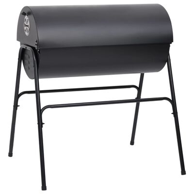 vidaXL Barbecuevat met 2 kookroosters 80x95x90 cm staal zwart