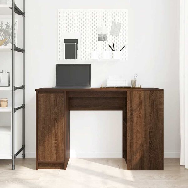 vidaXL Bureau 120x42x76 cm spaanplaat bruin eikenkleurig