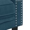 vidaXL Tweezitsbank Chesterfield-stijl en bolsters fluweel blauw
