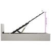 vidaXL Bedframe met opslag hydraulisch kunstleer wit 100x200 cm