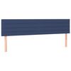vidaXL Hoofdborden 200x5x78/88 cm stof blauw