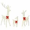 vidaXL Kerst led-rendierfamilie 300 LED's Warmwit 70 x 26 x 128 cm