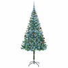vidaXL Kunstkerstboom met 300 LED Groen 180 cm PVC en Staal