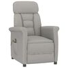 vidaXL Massagestoel Lichtgrijs 96.5 x 70.5 x 95 cm Microvezel