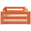 vidaXL Bedframe zonder matras massief grenenhout wasbruin 75x190 cm