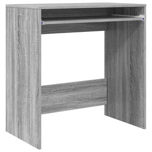 vidaXL Bureau met lade Grijs Sonoma 77.5 x 43 x 79 cm Bewerkt hout