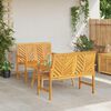 vidaXL Tuin Lounge Set Bruin Massief acaciahout
