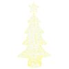vidaXL Kerstboom met 160 LED Warmwit 150 cm Acryl