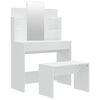 vidaXL Kaptafelset 96x40x142 cm wit