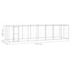 vidaXL Hondenkennel 16,94 m&sup2; gegalvaniseerd staal