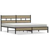 vidaXL Bedframe zonder matras metaal sonoma eikenkleurig 180x200 cm
