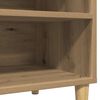 vidaXL Platenkast 84,5x38x48 cm bewerkt hout artisanaal eikenkleur