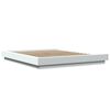 vidaXL Bedframe met LED-verlichting bewerkt hout wit 150x200 cm