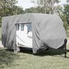 vidaXL Caravanhoes 610x250x220 cm vliesvlies grijs
