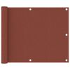 vidaXL Balkonscherm 75x500 cm oxford stof terracotta