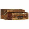 vidaXL Nachtkastjes 2 st wandgemonteerd massief gerecycled hout