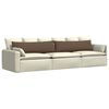vidaXL Sofa Kussens 2 stuks Bruin 145 x 40 cm Stof