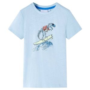 vidaXL Kindershirt 128 lichtblauw