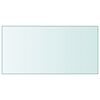 vidaXL Tafelblad 50x100 cm gehard glas transparant